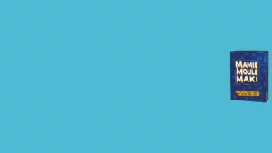 Jeu de société Mamie moule maki fond bleu