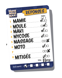 Jeu de société Mamie moule maki planche