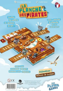 jeu de société La planche des pirates dos