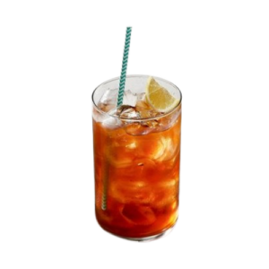 Thé glacé maison dans un verre