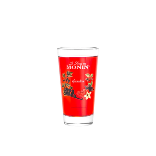 Sirop à l'eau Monin dans un verre