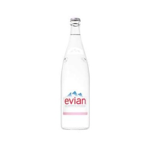 Bouteille d'Evian 1L en verre