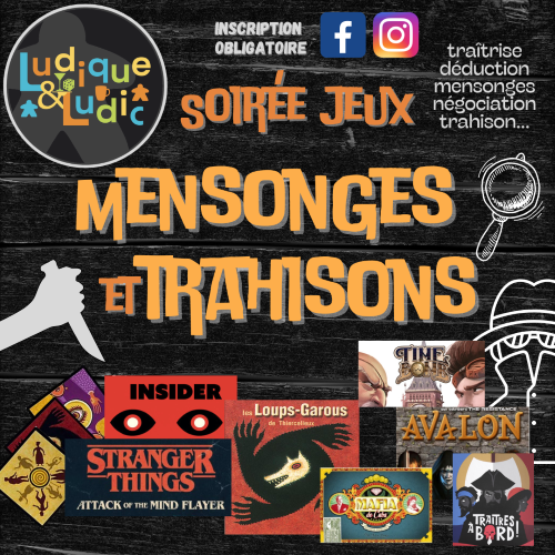 Soirée jeux à rôles cachés