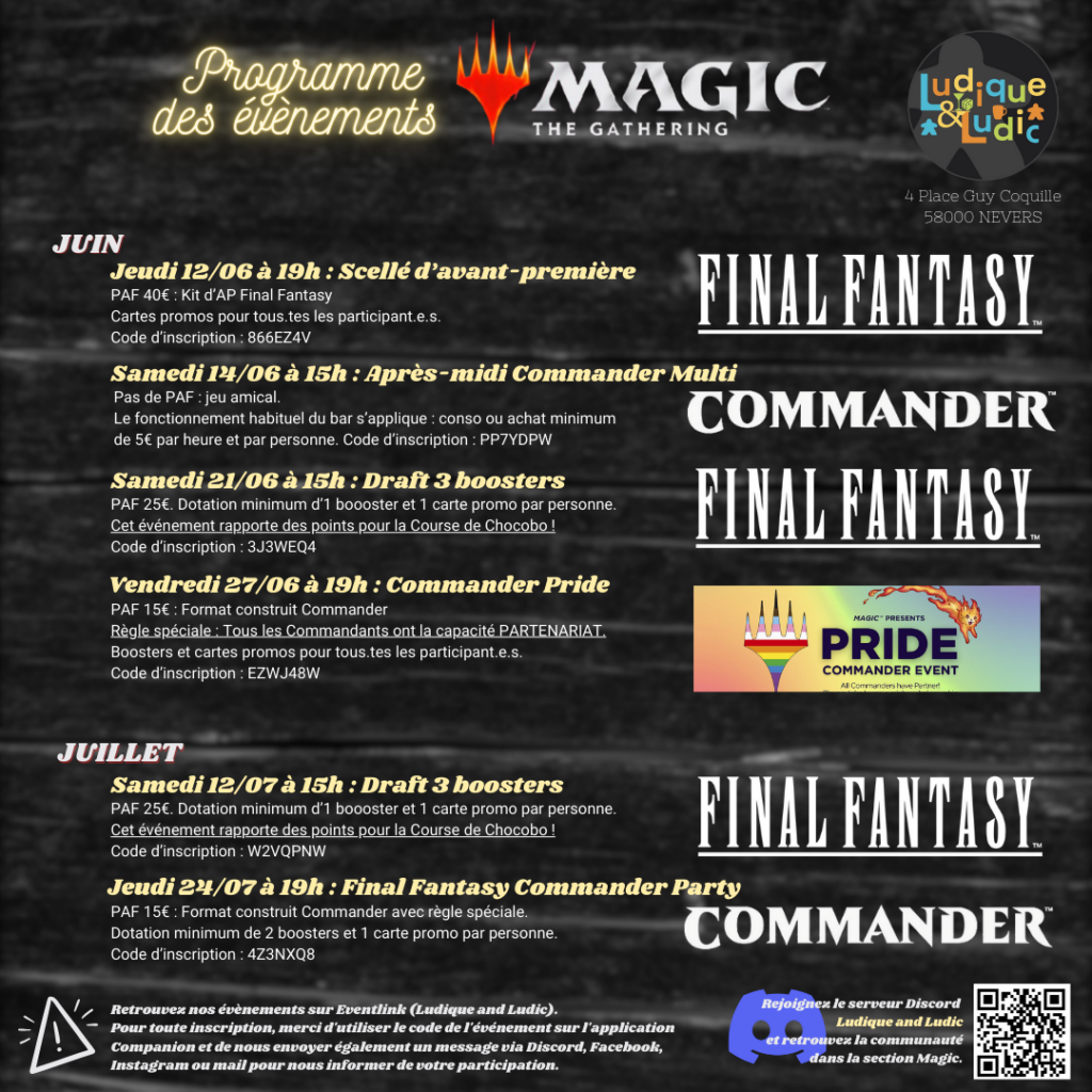 Programme Magic juin 2025
