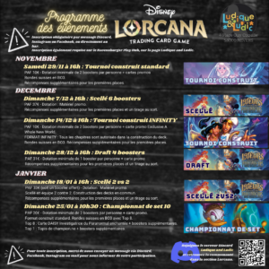 Programme Lorcana mi décembre 2025