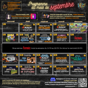 Programme Septembre 2026