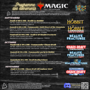 Programme Magic septembre 2026